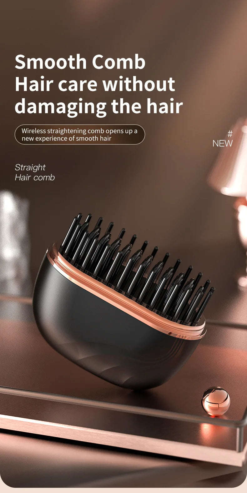 Sovnova Wireless Hair Straightening Brush