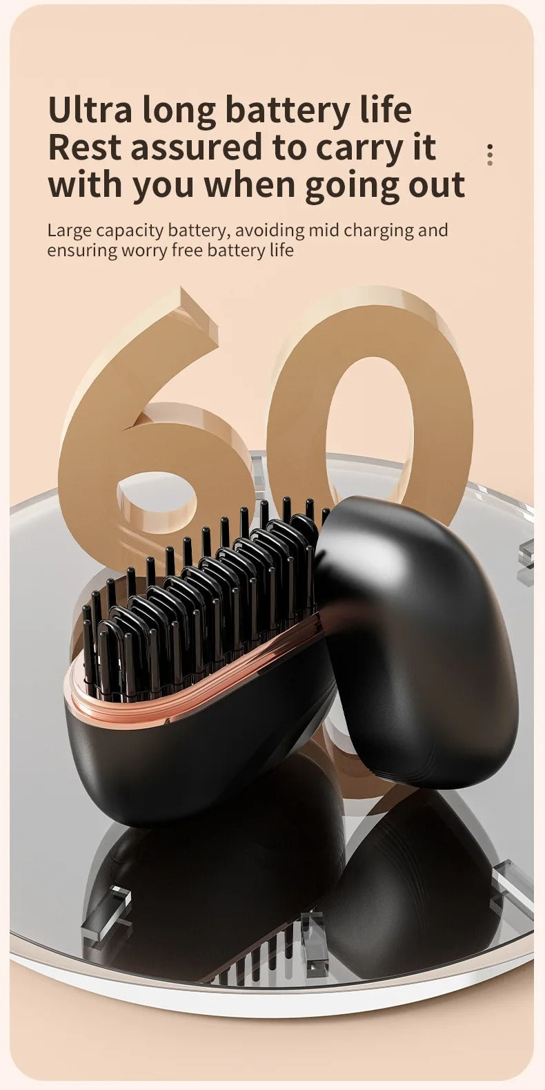 Sovnova Wireless Hair Straightening Brush