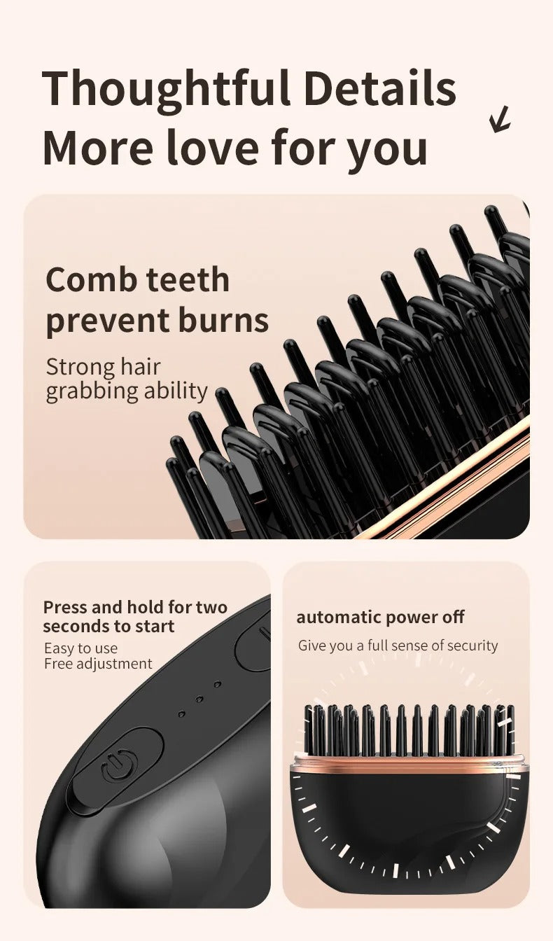 Sovnova Wireless Hair Straightening Brush